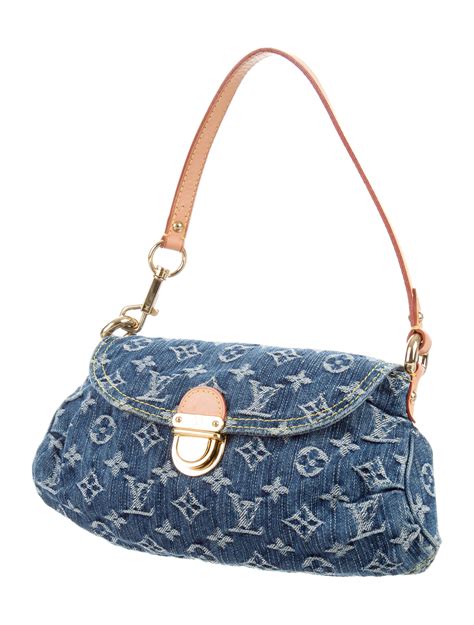 lv denim shoulder bag|lv denim pleaty.